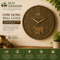 Wall Clock Made of Cow Dung